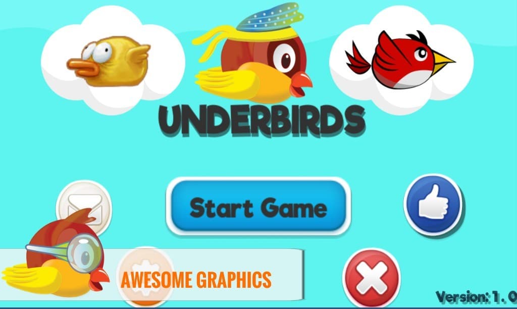 Under Bird: Bird Fly