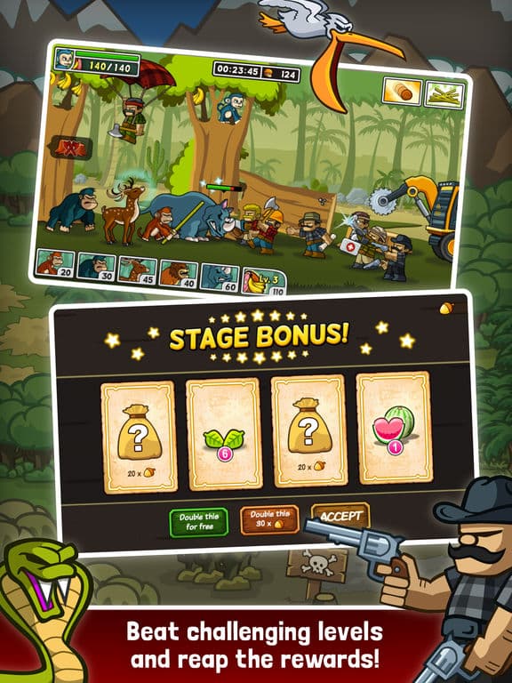 Lumberwhack: Defend the Wild -Monkey Tower Defence screenshot 4