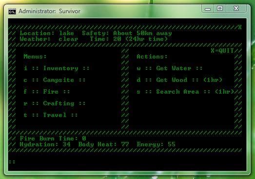 Survivor - Batch File Game screenshot 5