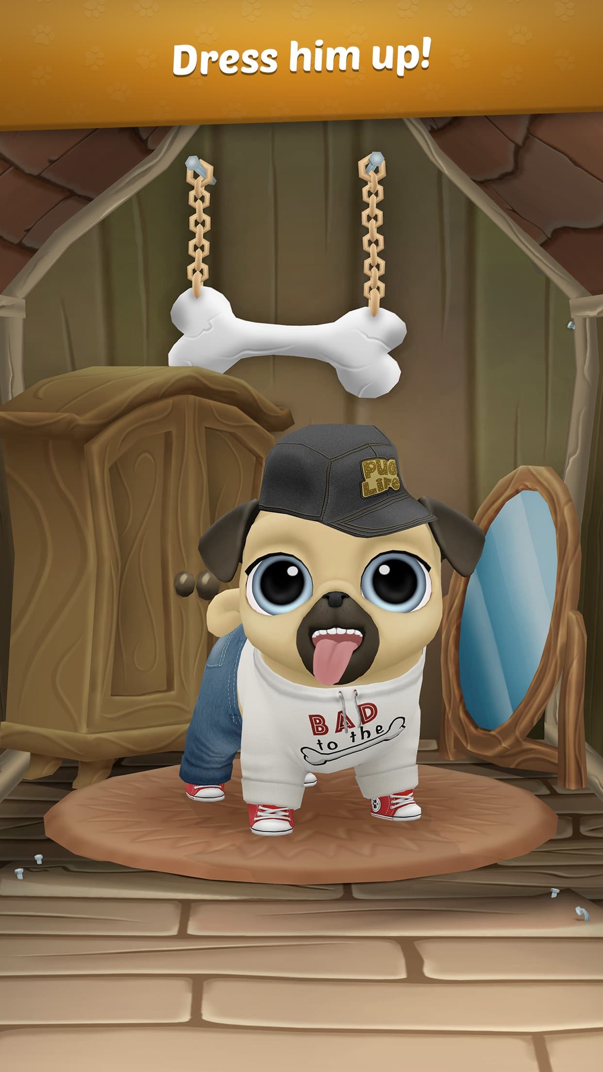 My Virtual Pet Dog 🐾 Louie the Pug screenshot 5