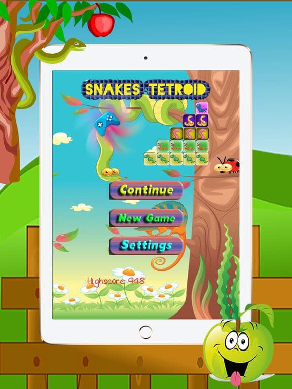 Snakes Slithering In Square Box - The New Tetroid Puzzle Game screenshot 2