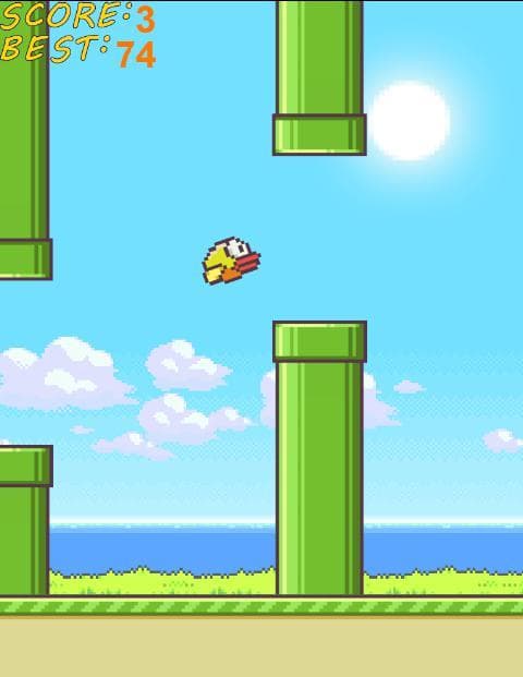 Flappy Bird (flappybird-ws) screenshot 3