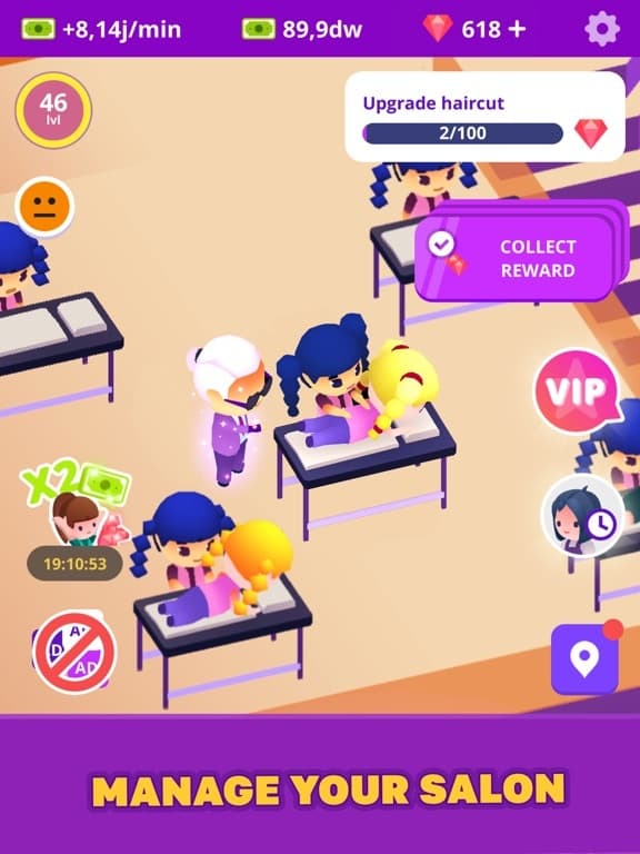 Idle Beauty Salon Clicker screenshot 5