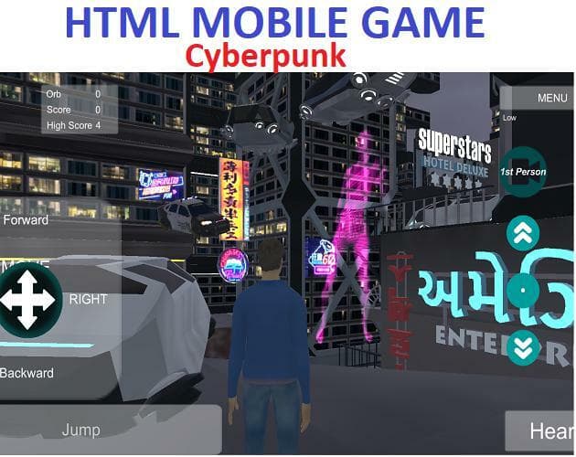 CyberPunk 20ZZ -html mobile (play off browser android & iphone) screenshot 2