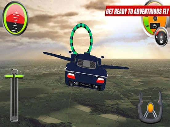 Flying Sport Car: Explore City