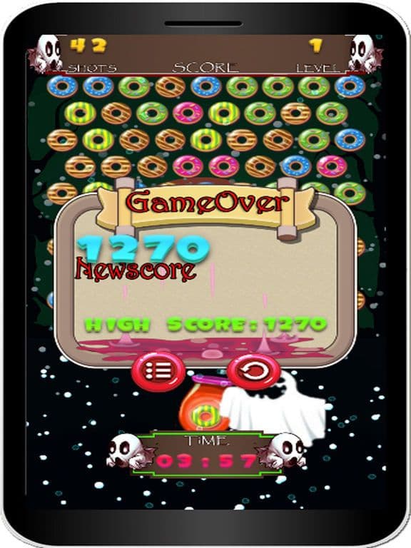 Ghost Donut Shooter - Puzzle Bubble Deluxe