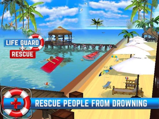 Beach Life Guard Simulator: Coast Emergency Rescue & Life Saving Simulation Game screenshot 2