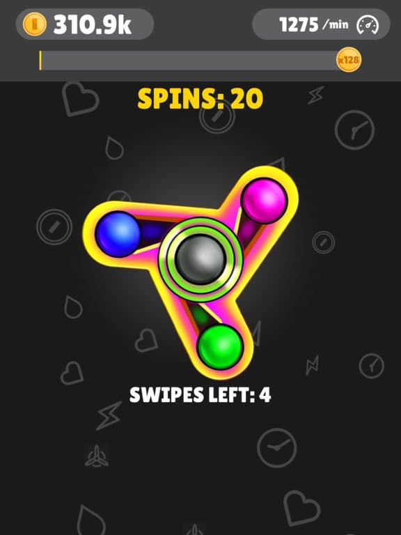 Fidget Spinner App-New Tappy Finger hand Simulator screenshot 5