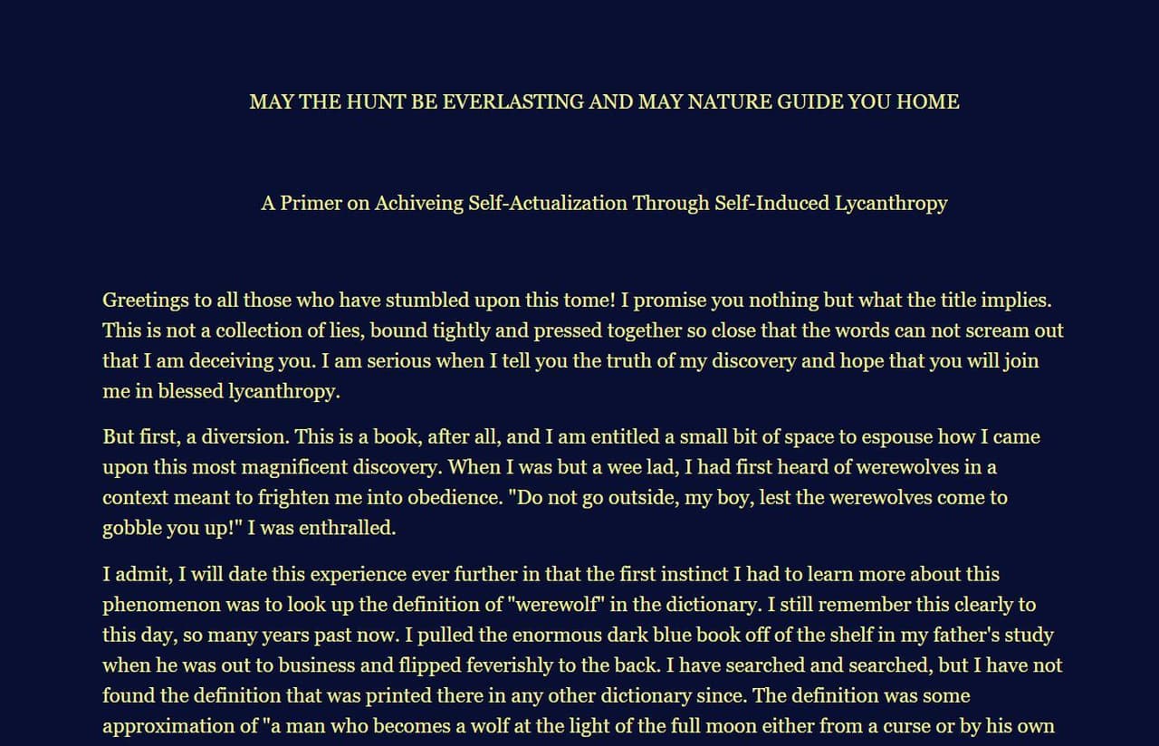May The Hunt Be Everlasting and May Nature Guide You Home screenshot 2