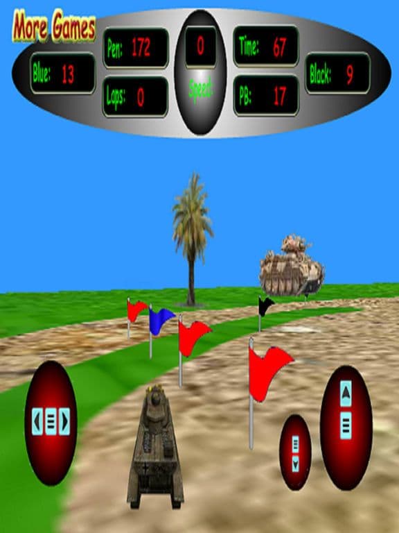 3D Tank Racing - Race Around Track