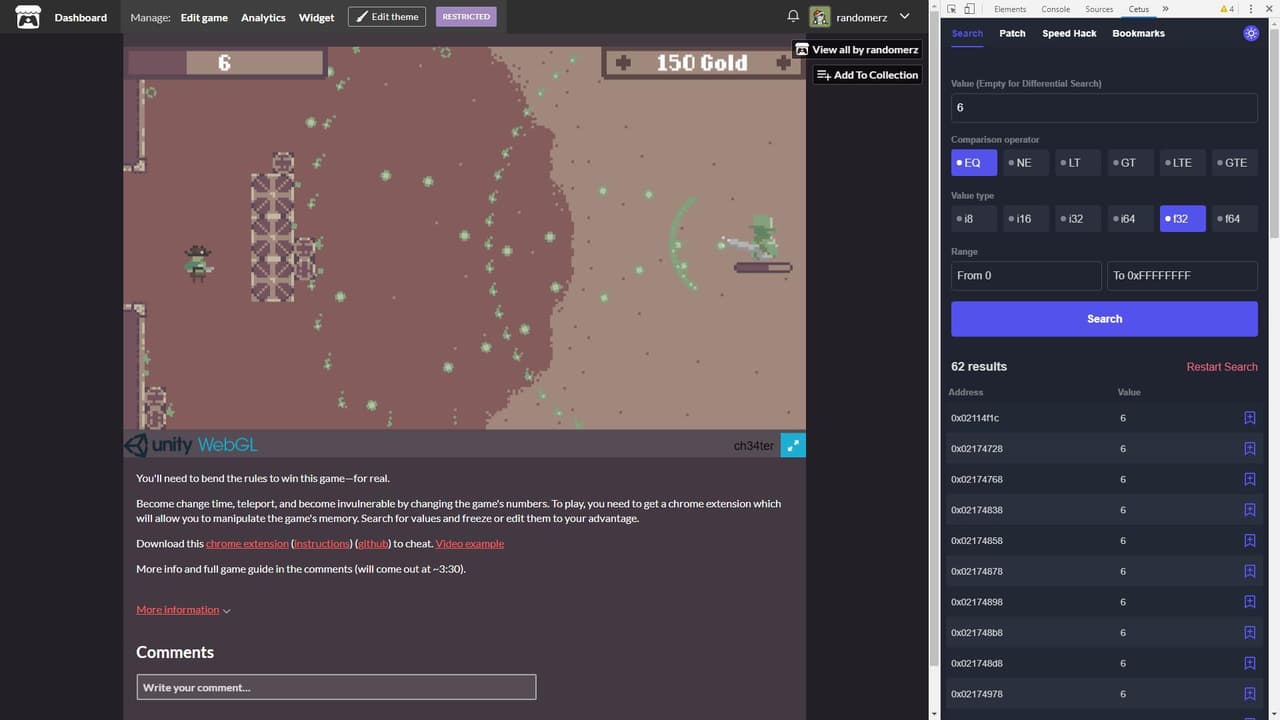 ch34ter screenshot 3