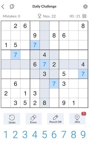 Sudoku - Free Classic Sudoku Puzzles screenshot 2