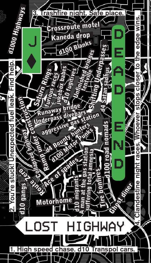 MEGADECK cyberpunk city builder tarot deck screenshot 6
