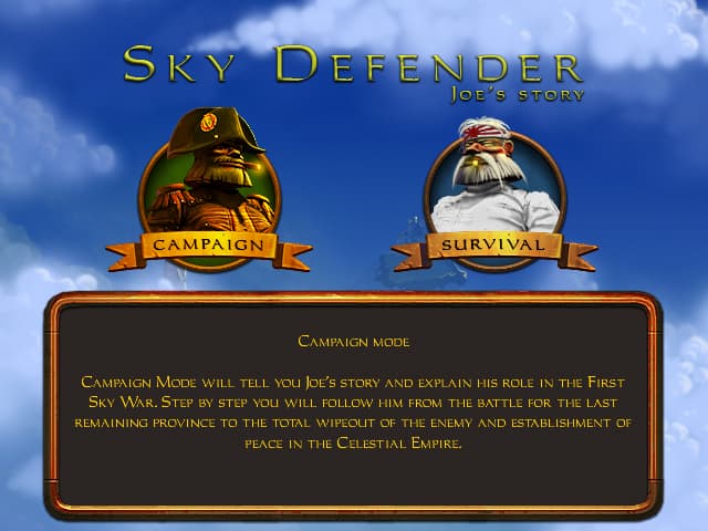 Sky Defender: Joes Story screenshot 2