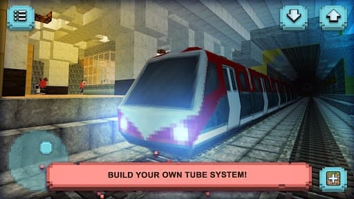 Subway Craft: Build Big City & Ride Block Train 3D screenshot 3