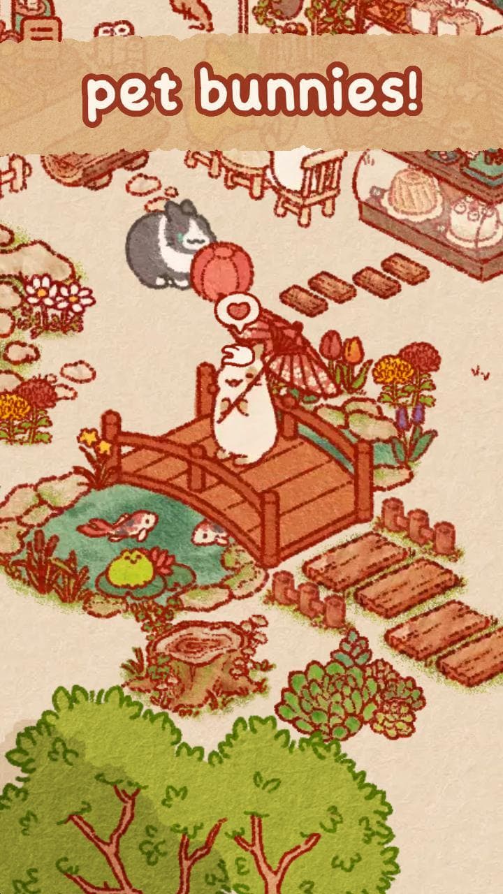 Usagi Shima: Cute Idle Bunnies screenshot 4