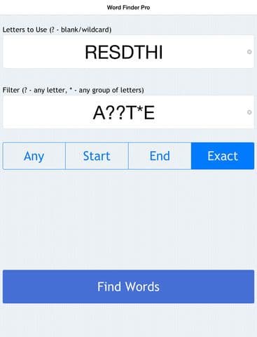 Game Word Finder