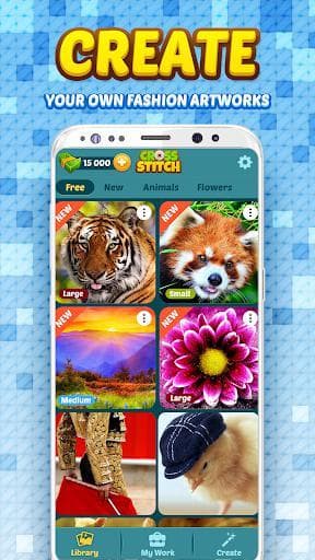 Cross Stitch - Color by Letters Pixel Art Game screenshot 3
