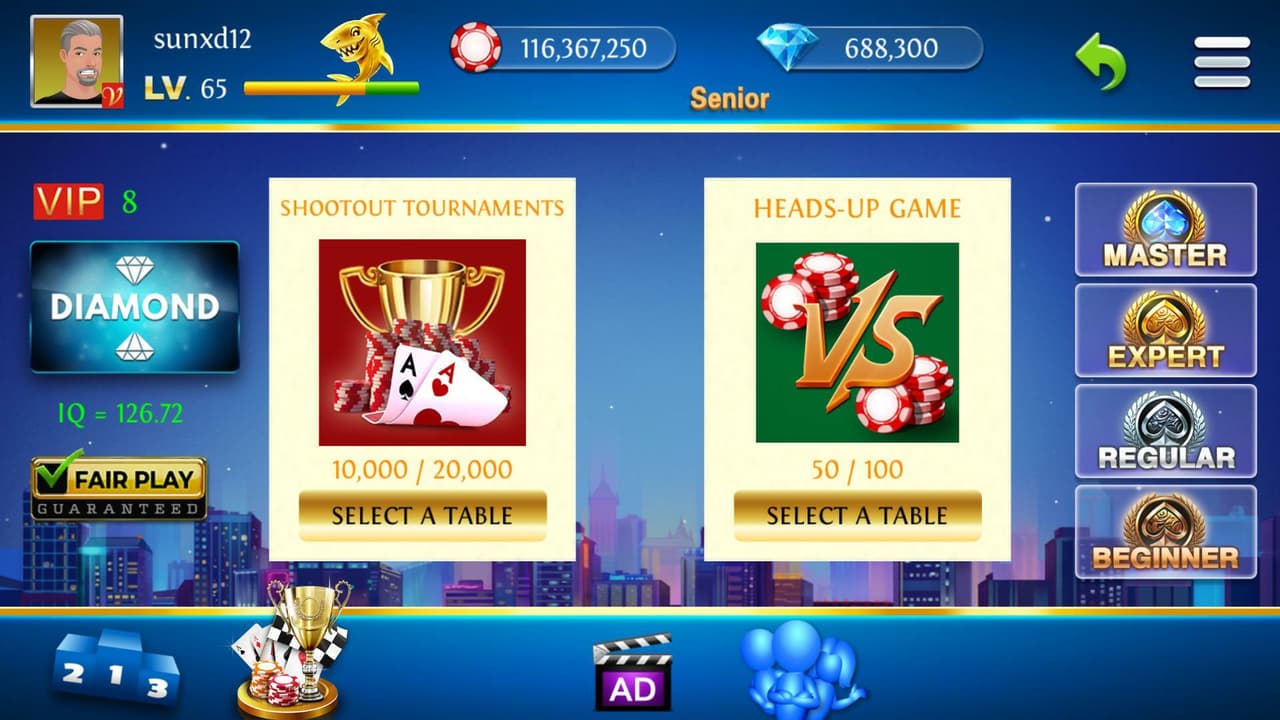 Solo King - Single Player: Texas Holdem Poker Offline screenshot 2