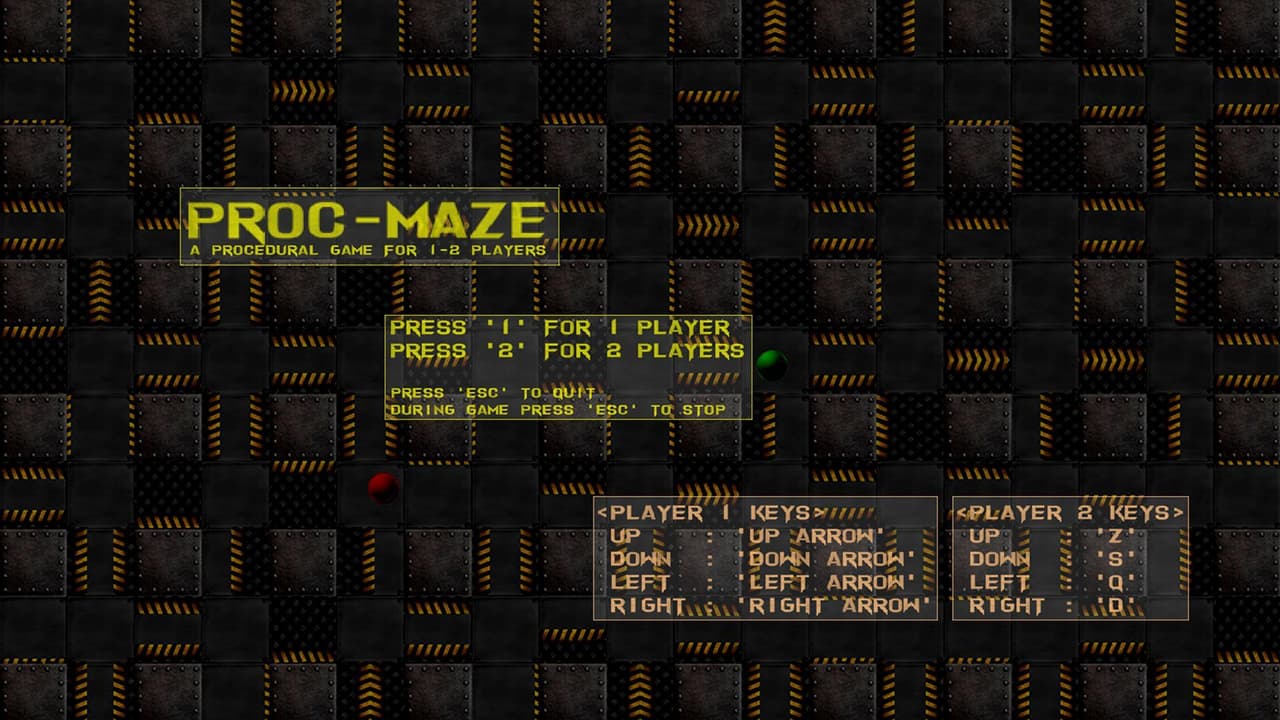 Proc-Maze screenshot 2