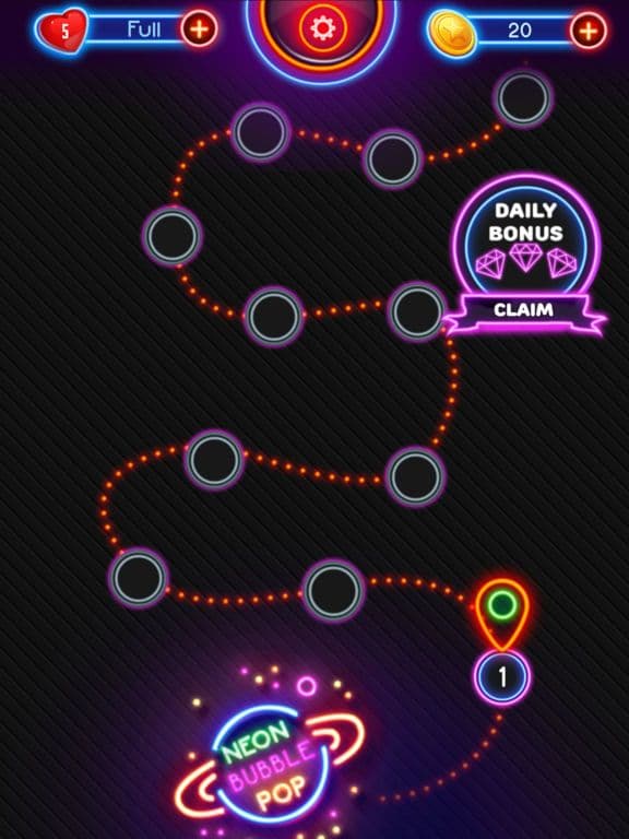 Neon Bubble Pop screenshot 3