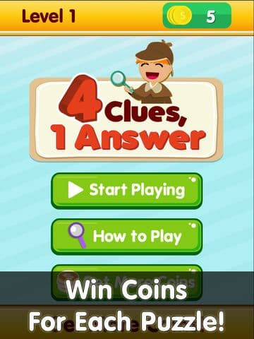 4 Clues 1 Answer - An Addicting Wordmaina Quick to Challenge You!