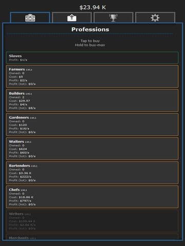 Idle Professions screenshot 2