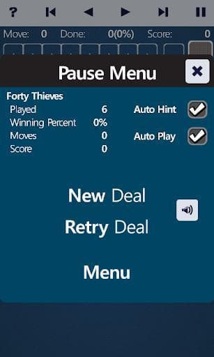 Forty Thieves Solitaire