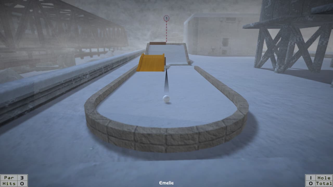 Mini Golf in Frozen City