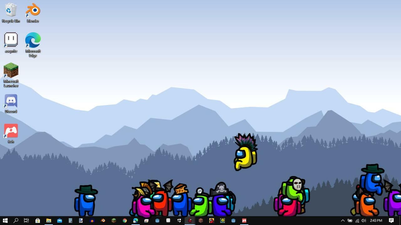 crewmates on the screen screenshot 2