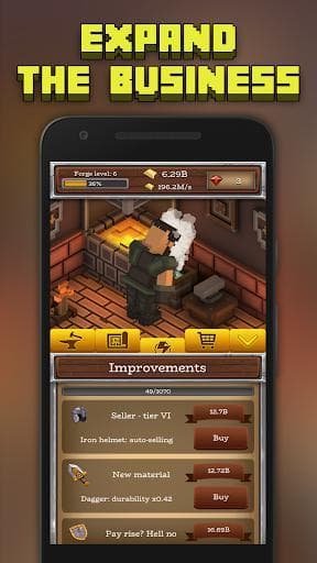 ForgeCraft - Idle Tycoon. Crafting Business Game. screenshot 5