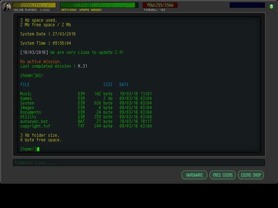 Hacker Online RPG screenshot 3