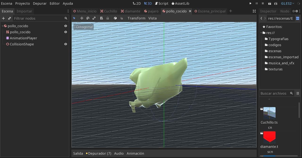 FlappyBird de pilas en Godot screenshot 3