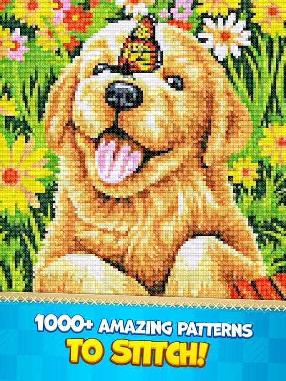 CROSS-STITCH: COLORING BOOK screenshot 2