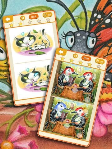Animal Kingdom Spot the Difference Picture Hunter Puzzle Games for Kids and Family- Search and find differences in each pic! Educational Edition screenshot 3