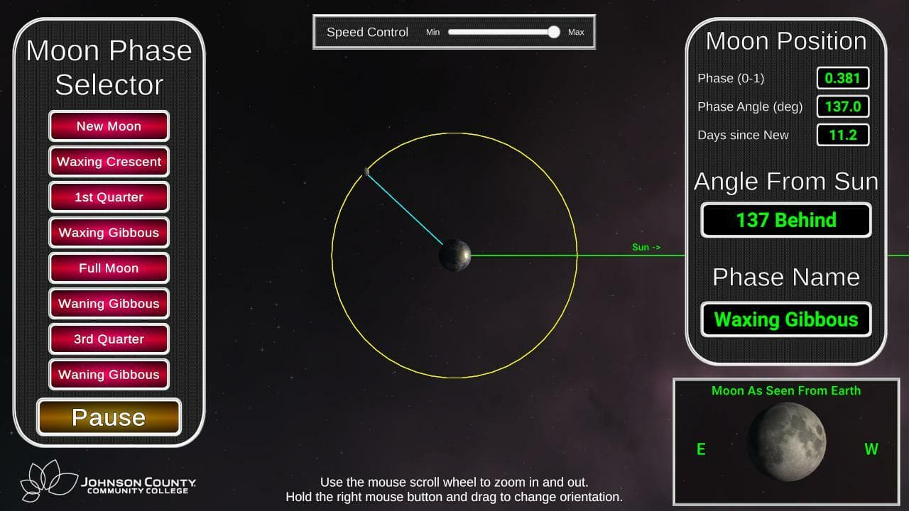 Lunar Phases Simulator screenshot 3