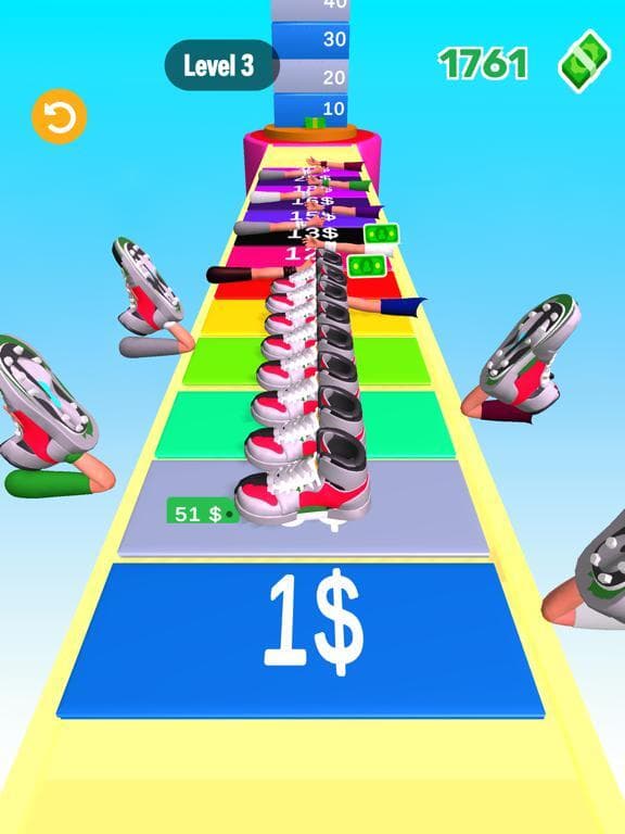 Shoes Stack 3D - Sneakers Run