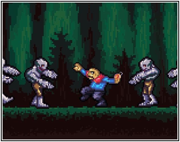 Gambler in the woods