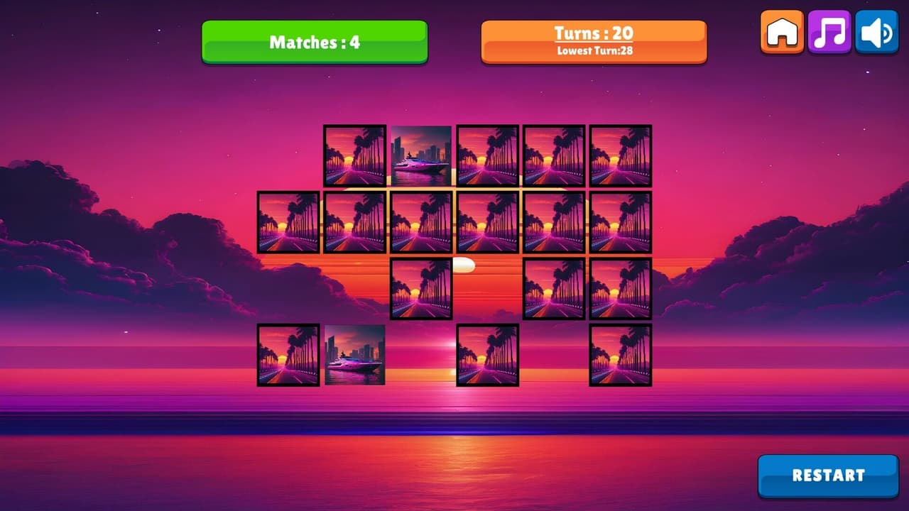 OG Memory: Synthwave Boats screenshot 6
