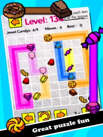 Jewel Candy Clash: Line Dash Puzzle Connect Game - by Cobalt Play Mania Games screenshot 3
