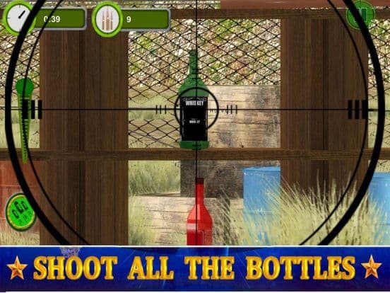 Sniper Shoot Bottles 3D