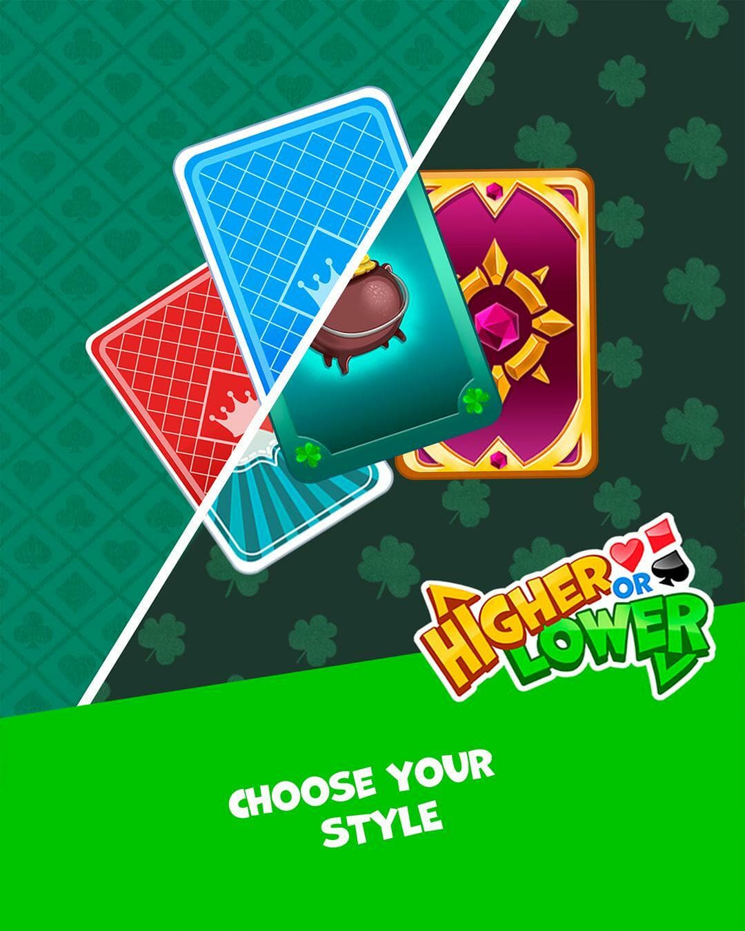 Higher or Lower card game