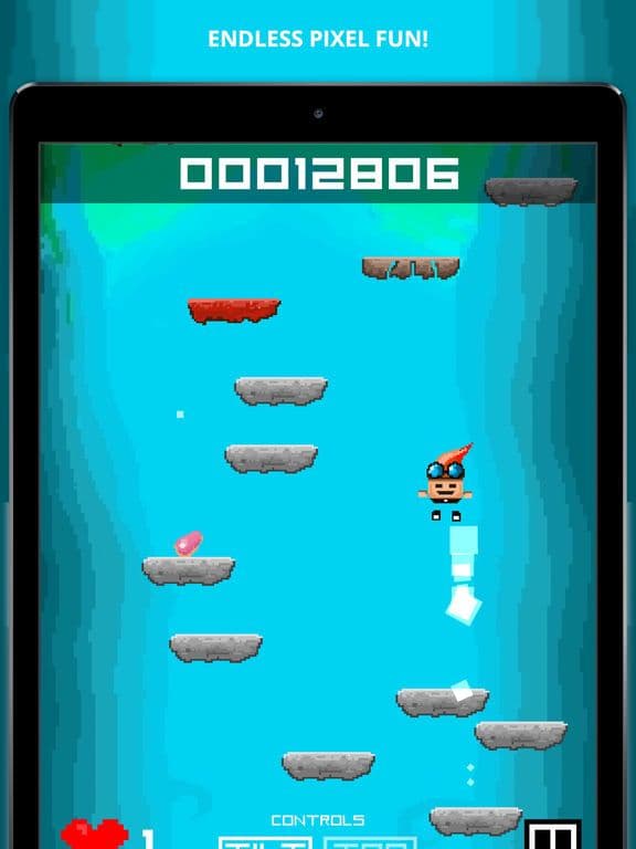 Pixel Jump - Endless Gun Jumper Game screenshot 2