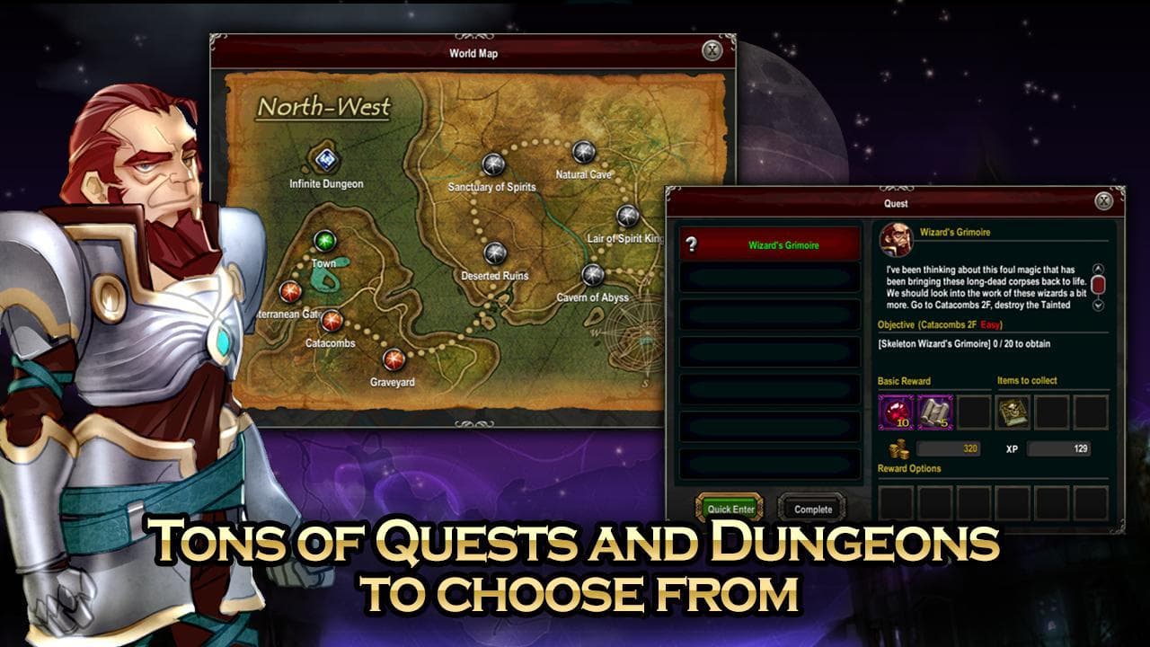 Moon Quest: Dungeons Dark screenshot 2