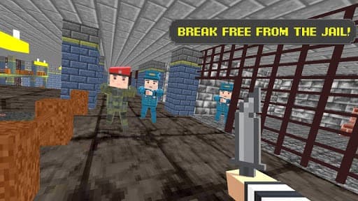 American Jail Break - Block Strike Survival Games screenshot 4