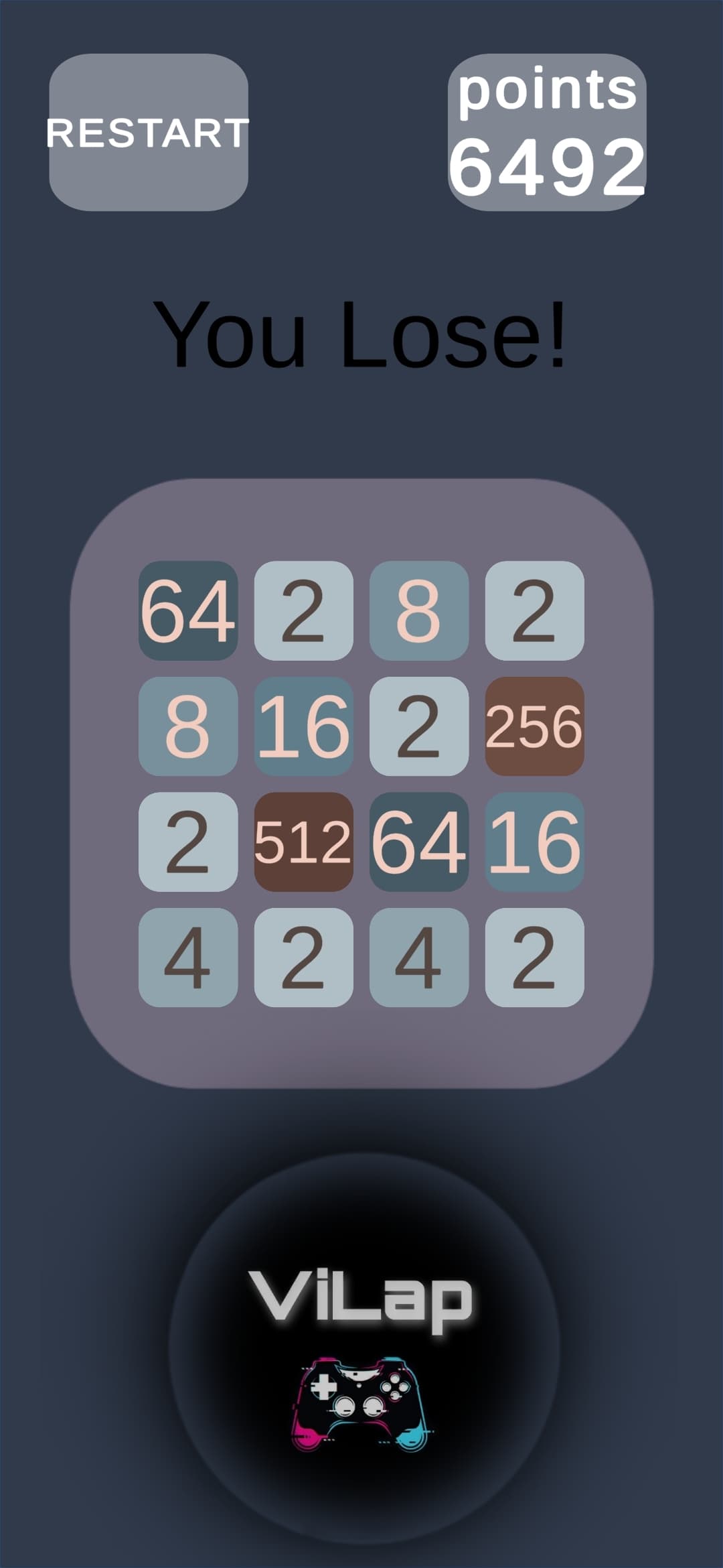 2048 (itch) (ViLap) screenshot 3