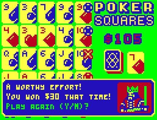Poker Squares