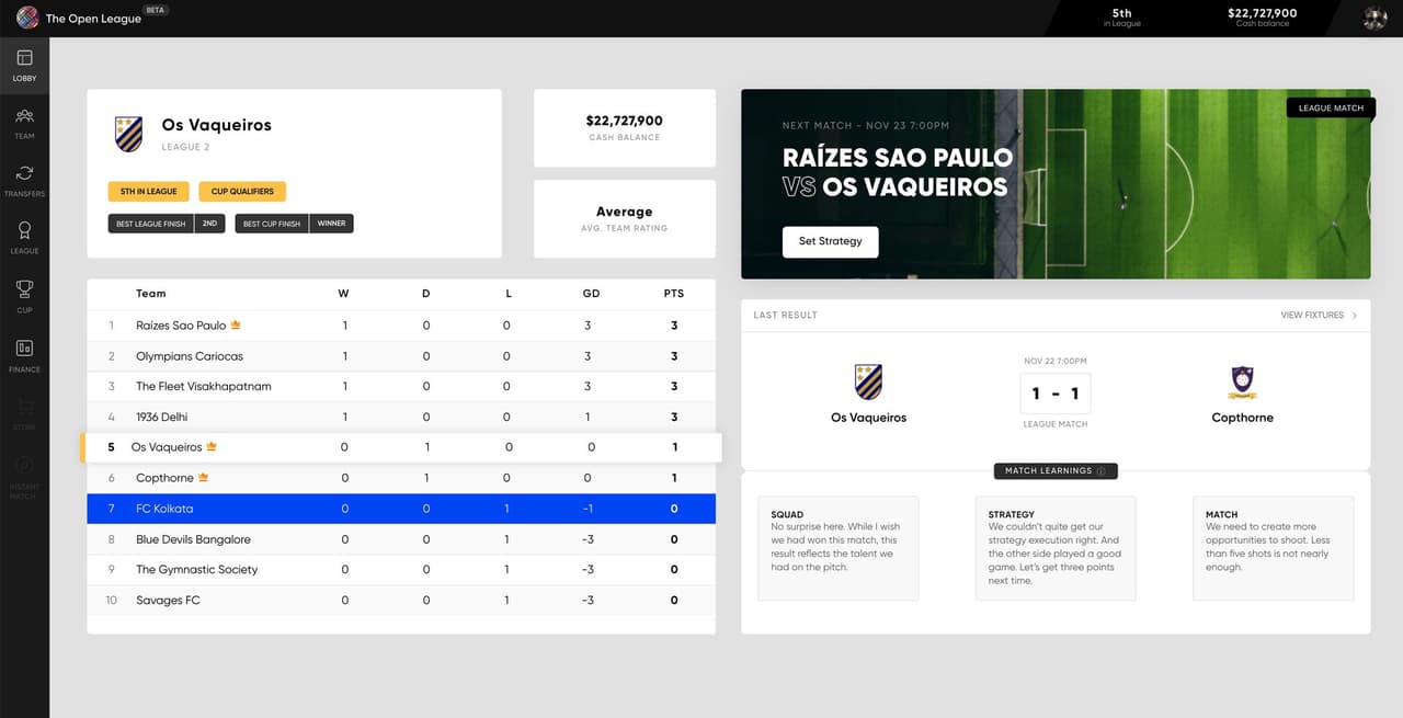 The Open League screenshot 2