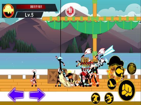 Stick Hero Pirate Fight Man screenshot 2