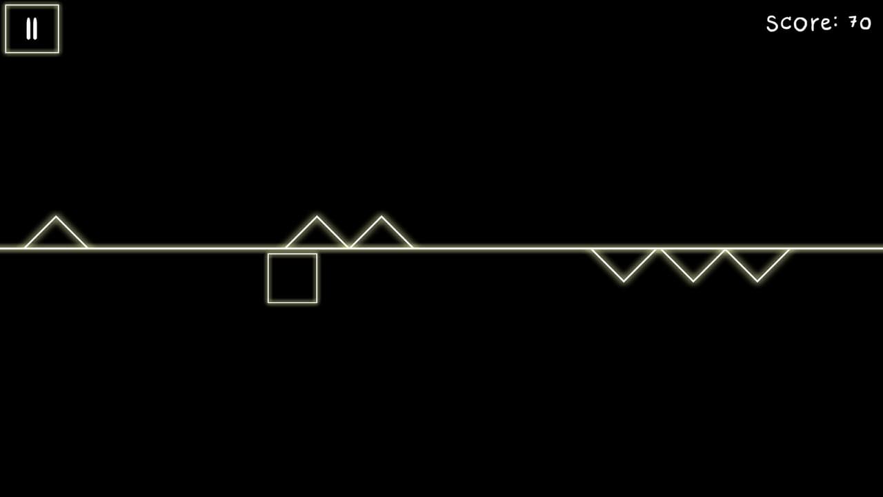 Infinite 2d line runner - avoid triangle obstacles - ready for release hypercasual game screenshot 5
